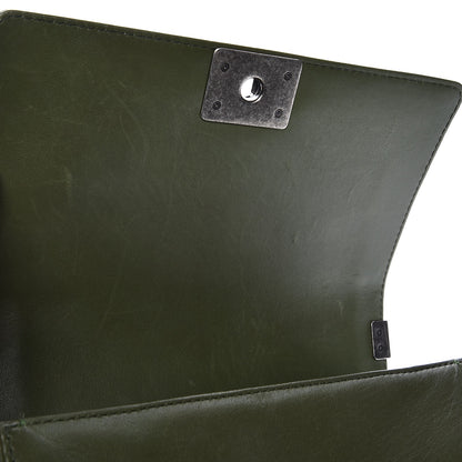 Chanel Lambskin Medium Celtic Boy Flap Green 8 of 8