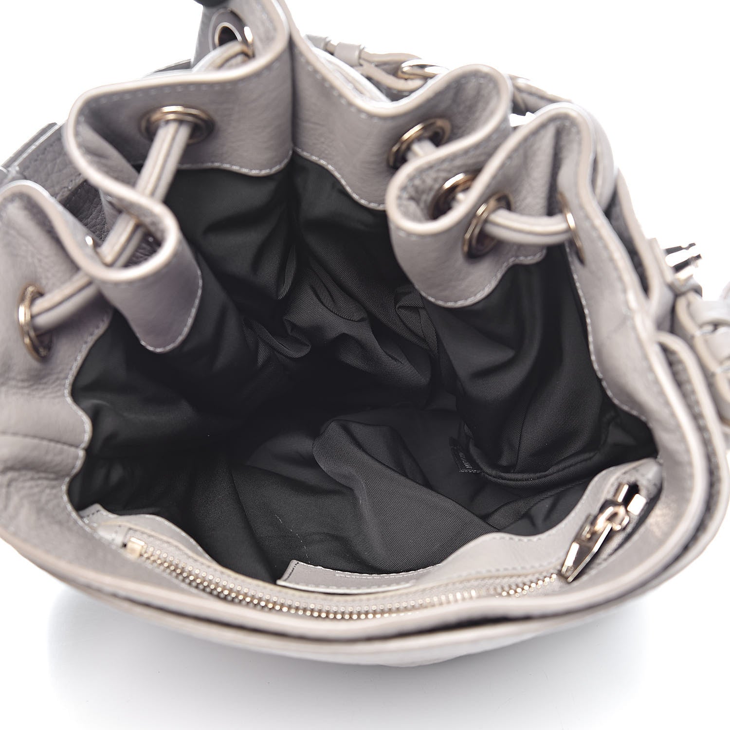 Alexander Wang Pebbled Lambskin Diego Bucket Bag Oyster 6 of 10