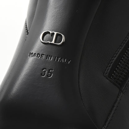 Christian Dior Calfskin Savane Ankle Boots 35 Black 7 of 9