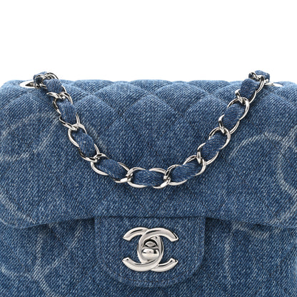 Chanel Denim CC Quilted Mini Square Flap Blue 8 of 11