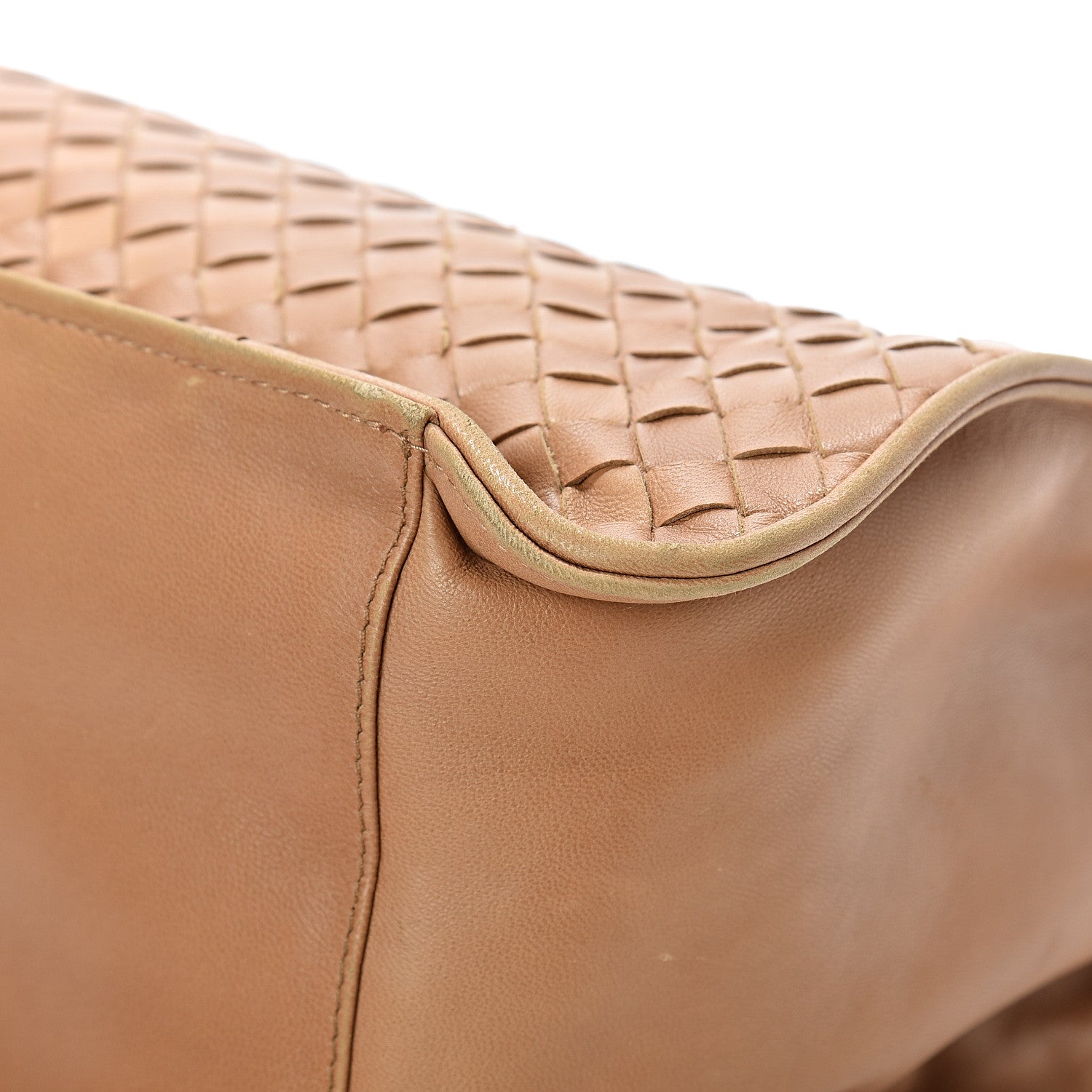 Bottega Veneta Nappa Intrecciato Shoulder Bag Camel 12 of 19