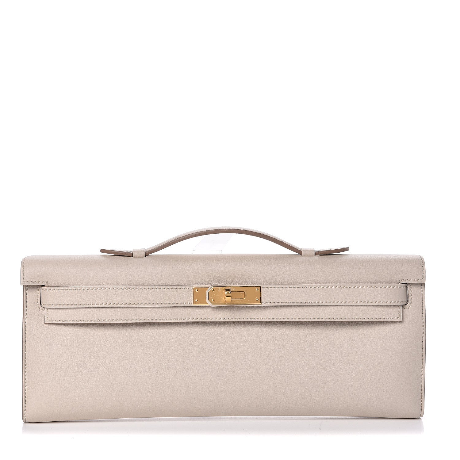 Hermes Swift Kelly Cut Clutch Pochette Beton 1 of 24