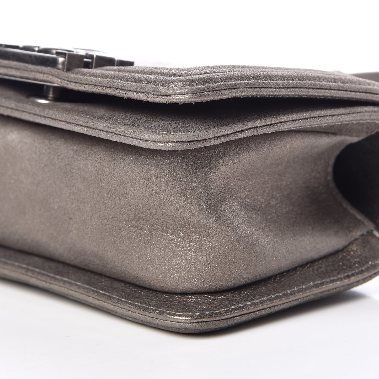 Metallic Lizard Iridescent Calfskin Mini Boy Flap
