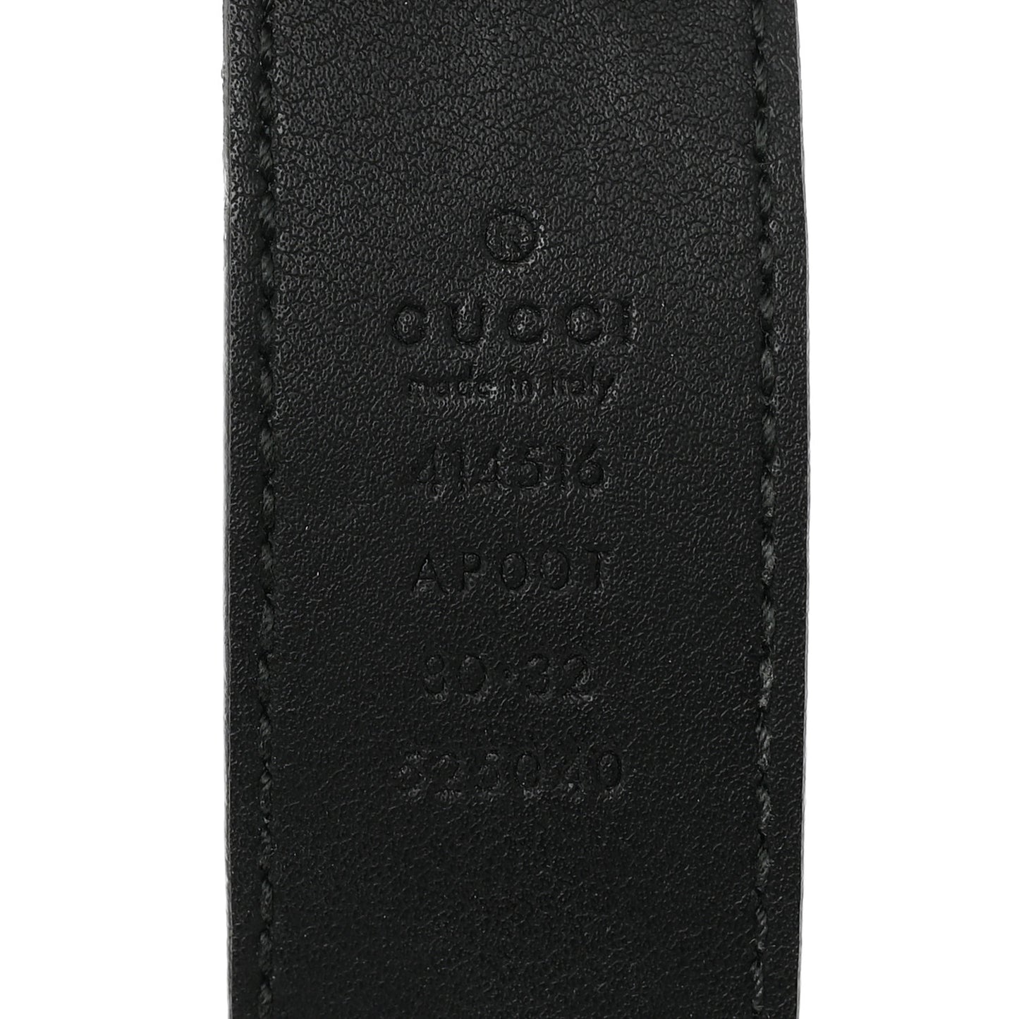 Calfskin Double G 30mm Belt 80 32 Black