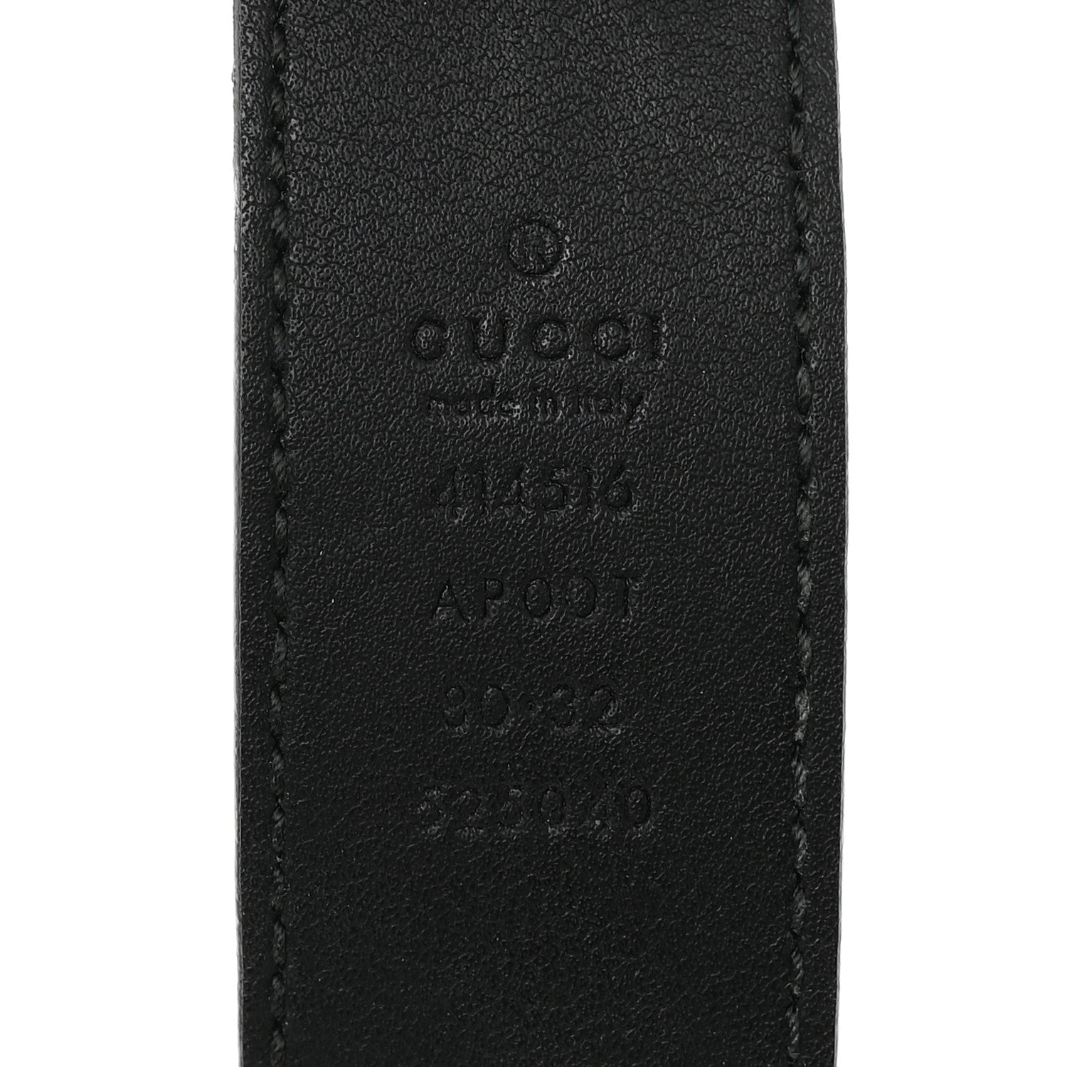Gucci Calfskin Double G 30mm Belt 80 32 Black 5 of 8