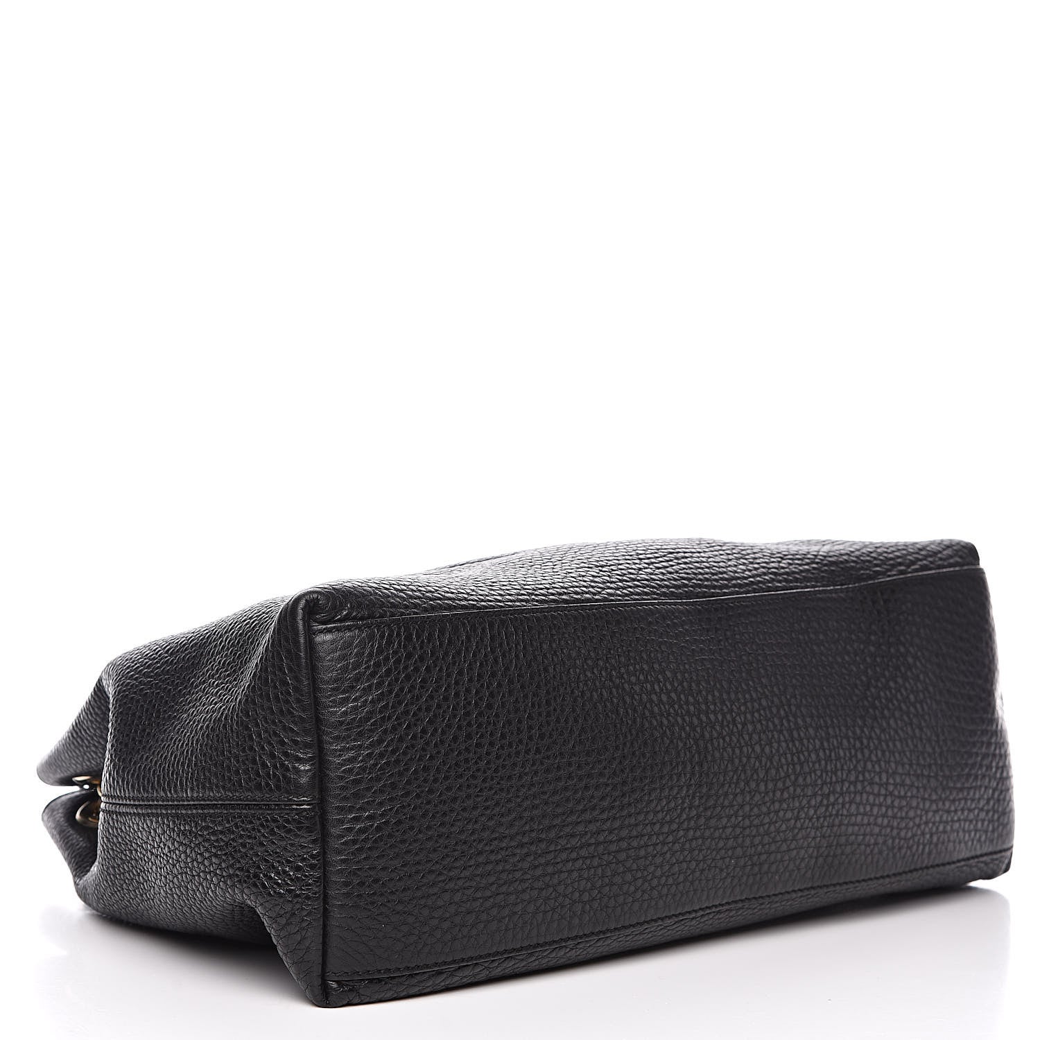 Gucci Pebbled Calfskin Medium Soho Chain Shoulder Bag Black 4 of 14