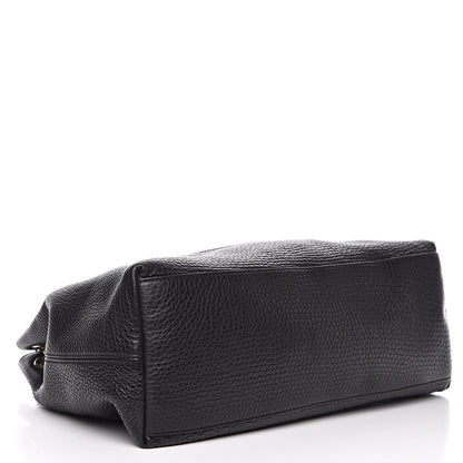 Gucci Pebbled Calfskin Medium Soho Chain Shoulder Bag Black 4 of 14
