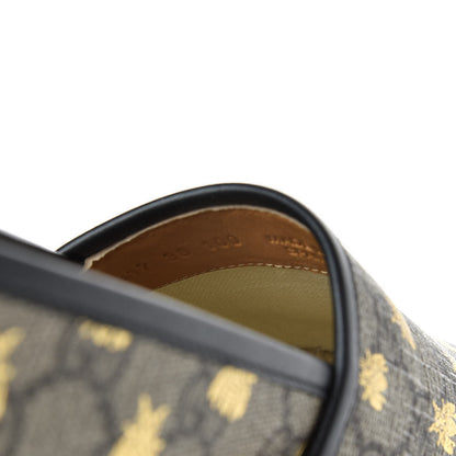 Gucci GG Supreme Monogram Bees Espadrille Flats 38 Beige Ebony Oro Black 11 of 11