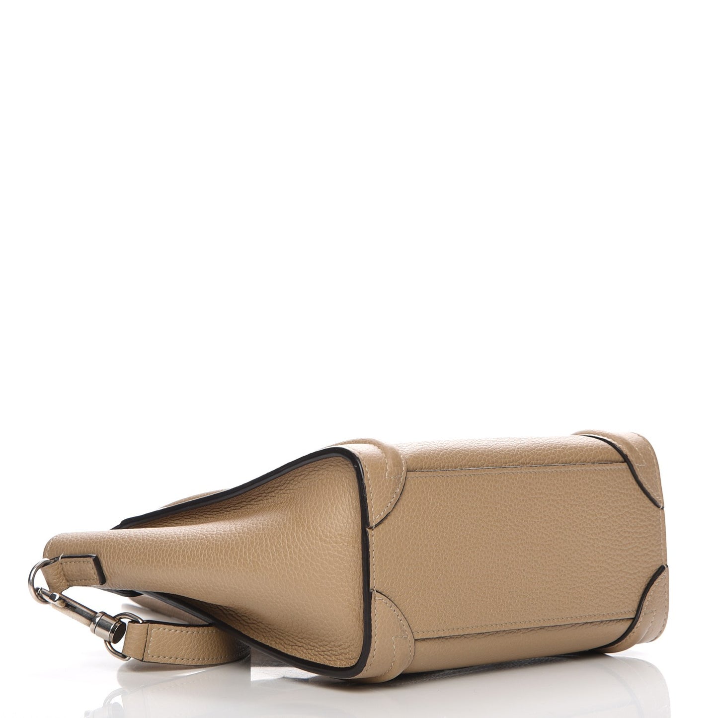 Drummed Calfskin Nano Luggage Dune