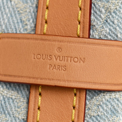 Louis Vuitton Monogram Denim CarryAll PM Sky Blue 8 of 12