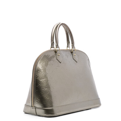 Louis Vuitton Vernis Alma GM Gris Art Deco 3 of 9
