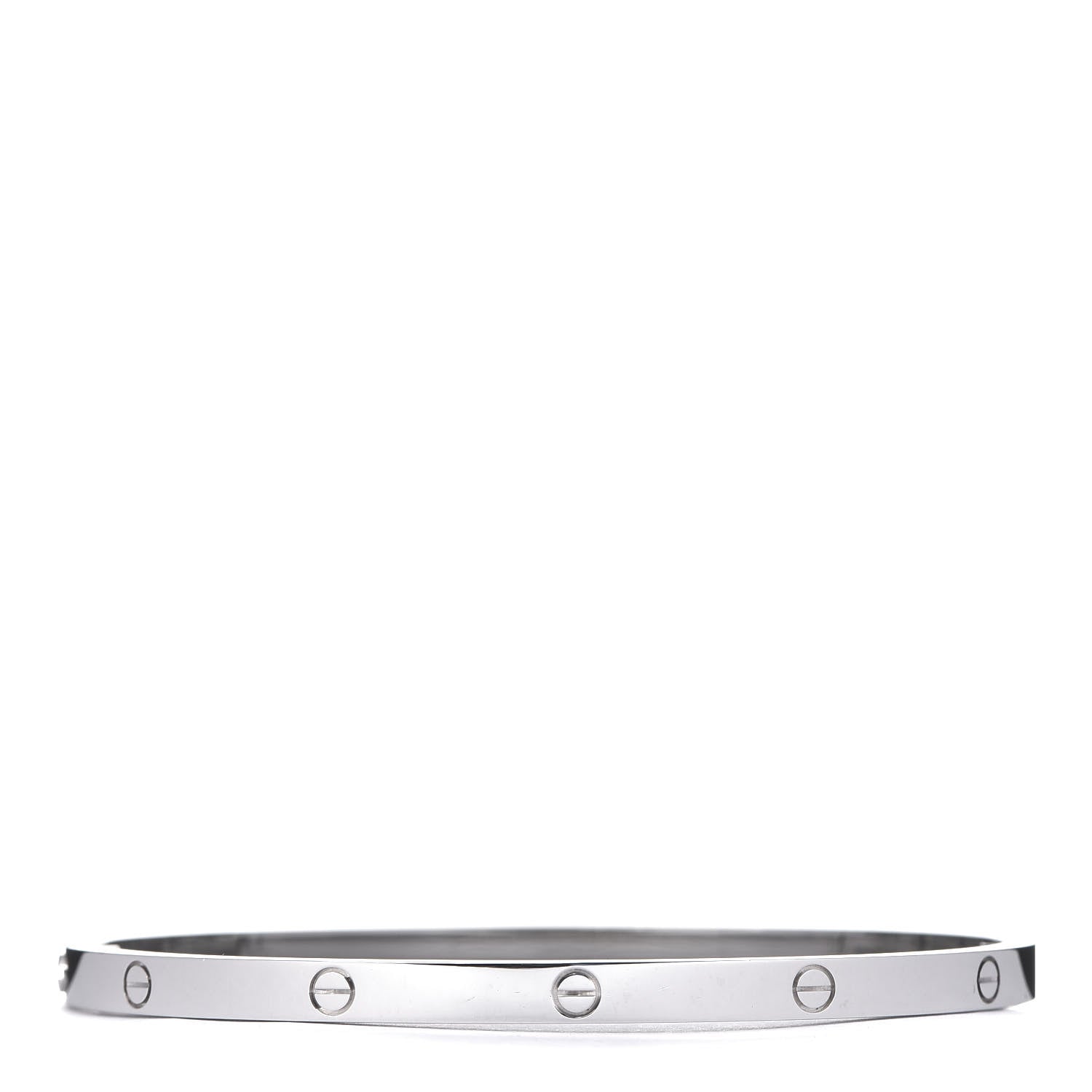 Cartier 18K White Gold Small LOVE Bracelet 17 2 of 5
