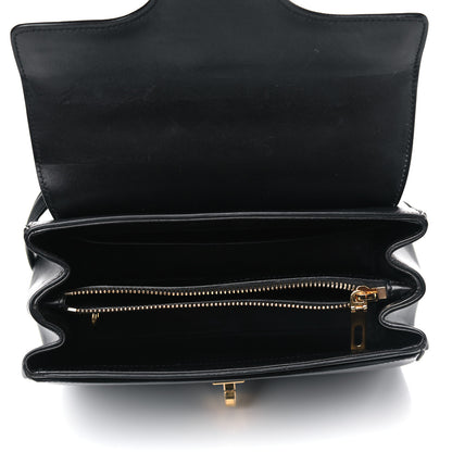 Celine Satinated Calfskin Small 16 Top Handle Bag Black 4 of 11