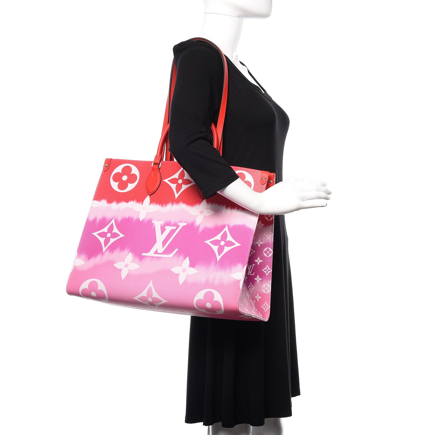 Louis Vuitton Monogram Escale Onthego GM Rouge 2 of 11