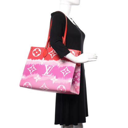 Louis Vuitton Monogram Escale Onthego GM Rouge 2 of 11