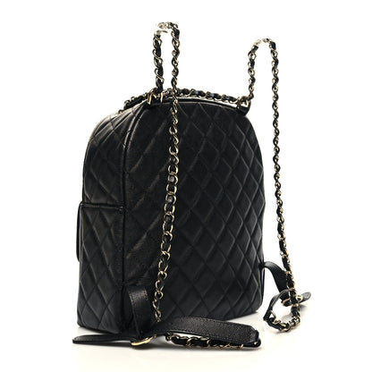 Chanel Caviar Quilted Medium Zip Around Backpack Black 3 of 11