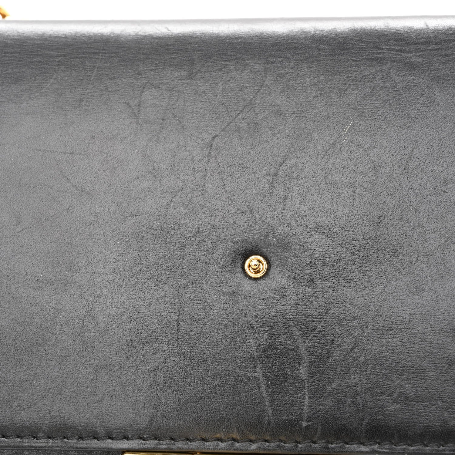 Louis Vuitton Calfskin Chain Louise MM Black 11 of 13