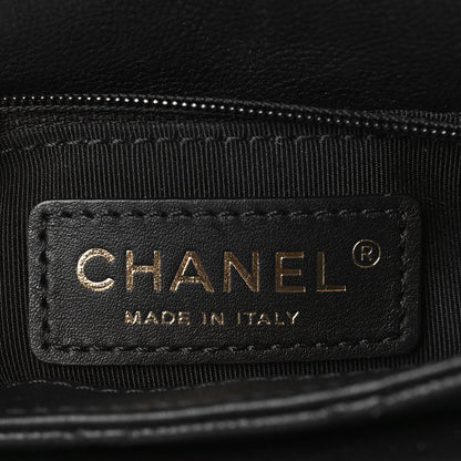 Chanel Grained Calfskin Quilted Small Messenger Flap Black 6 of 9