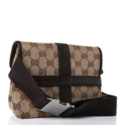 Gucci Monogram Waist Pouch Bag Dark Brown 2 of 7