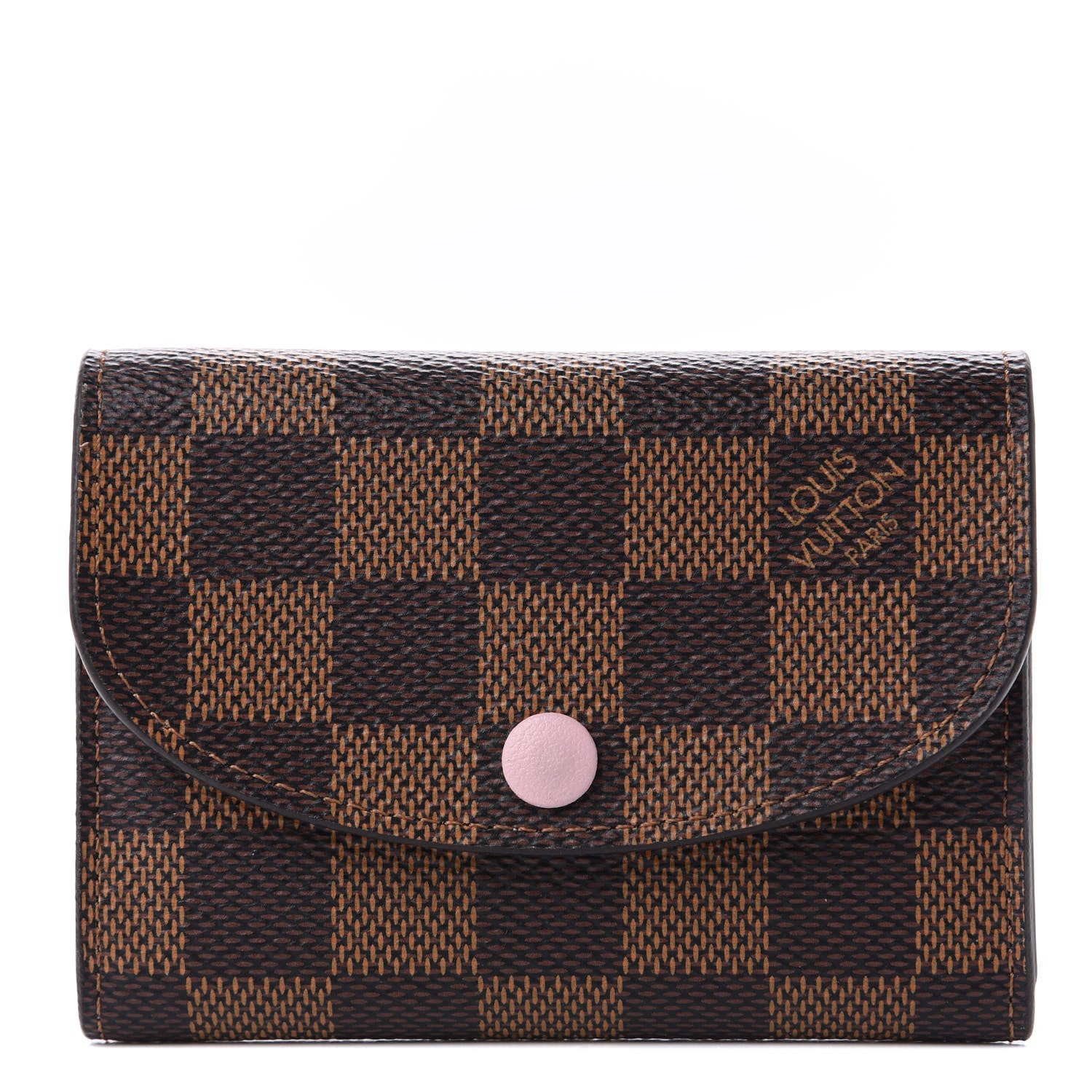 Louis Vuitton Damier Ebene Rosalie Coin Purse Rose Ballerine 1 of 11