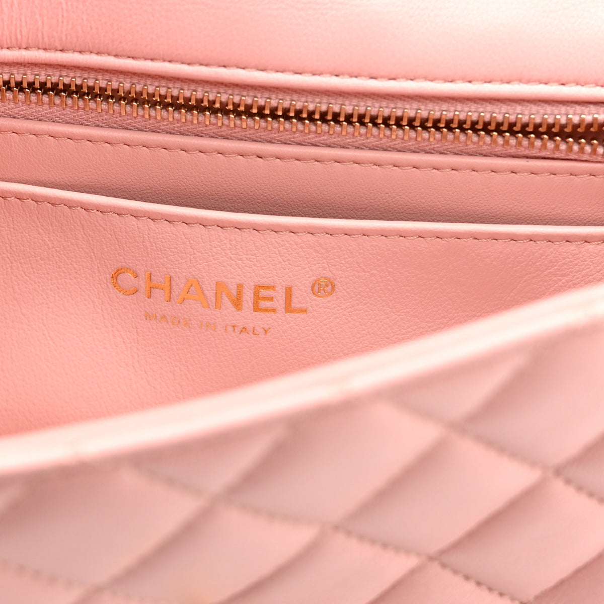 Lambskin Quilted Mini Rectangular Sweet Camellia Flap Light Pink