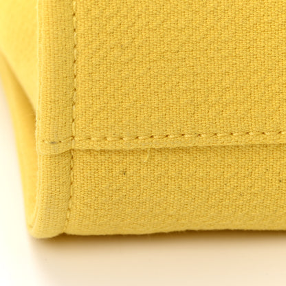 Chanel Mixed Fibers Small Deauville Tote Yellow 11 of 13