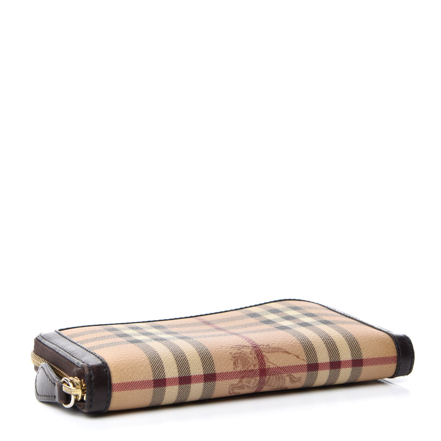 Haymarket Check Large Ziggy Zip Around Wallet Chocolate