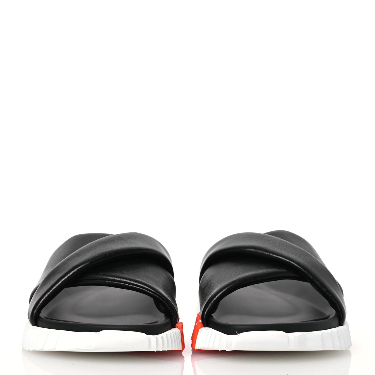 Hermes Nappa Womens Infra Sandals 39.5 Black 2 of 11