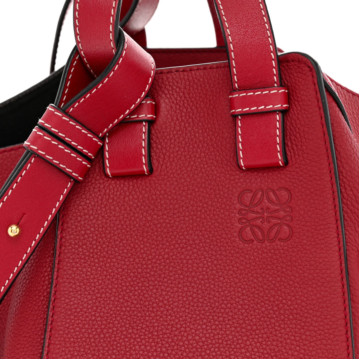 Calfskin Small Hammock Shoulder Bag Rouge