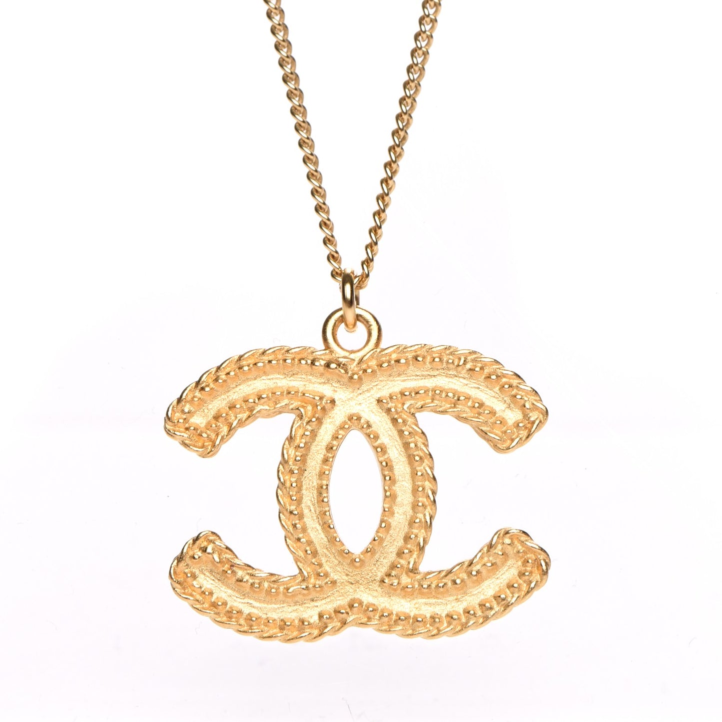 CC Pendant Necklace Gold