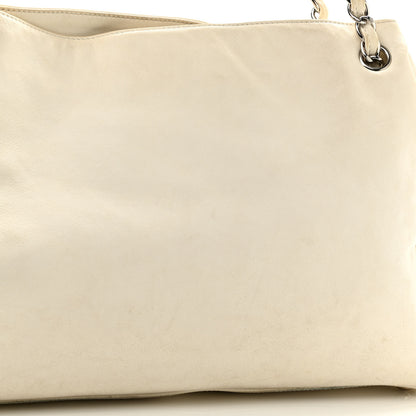 Chanel Lambskin Pearl Obsession Tote White 14 of 16