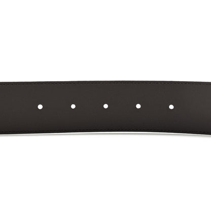 Gucci Textured Dollar Calfskin Double G 40mm Belt 80 32 Dark Cocoa 3 of 8