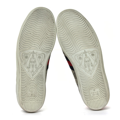 Gucci GG Supreme Monogram Ayers Web Womens Ace Sneakers 39 Beige 11 of 12