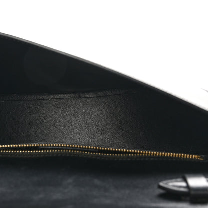 Salvatore Ferragamo Calfskin Aura Shoulder Bag Black 5 of 10