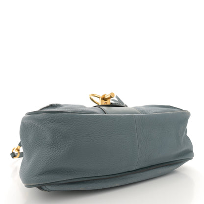 Chloe Grained Lambskin Calfskin Small Lexa Shoulder Bag Cloudy Blue 4 of 14
