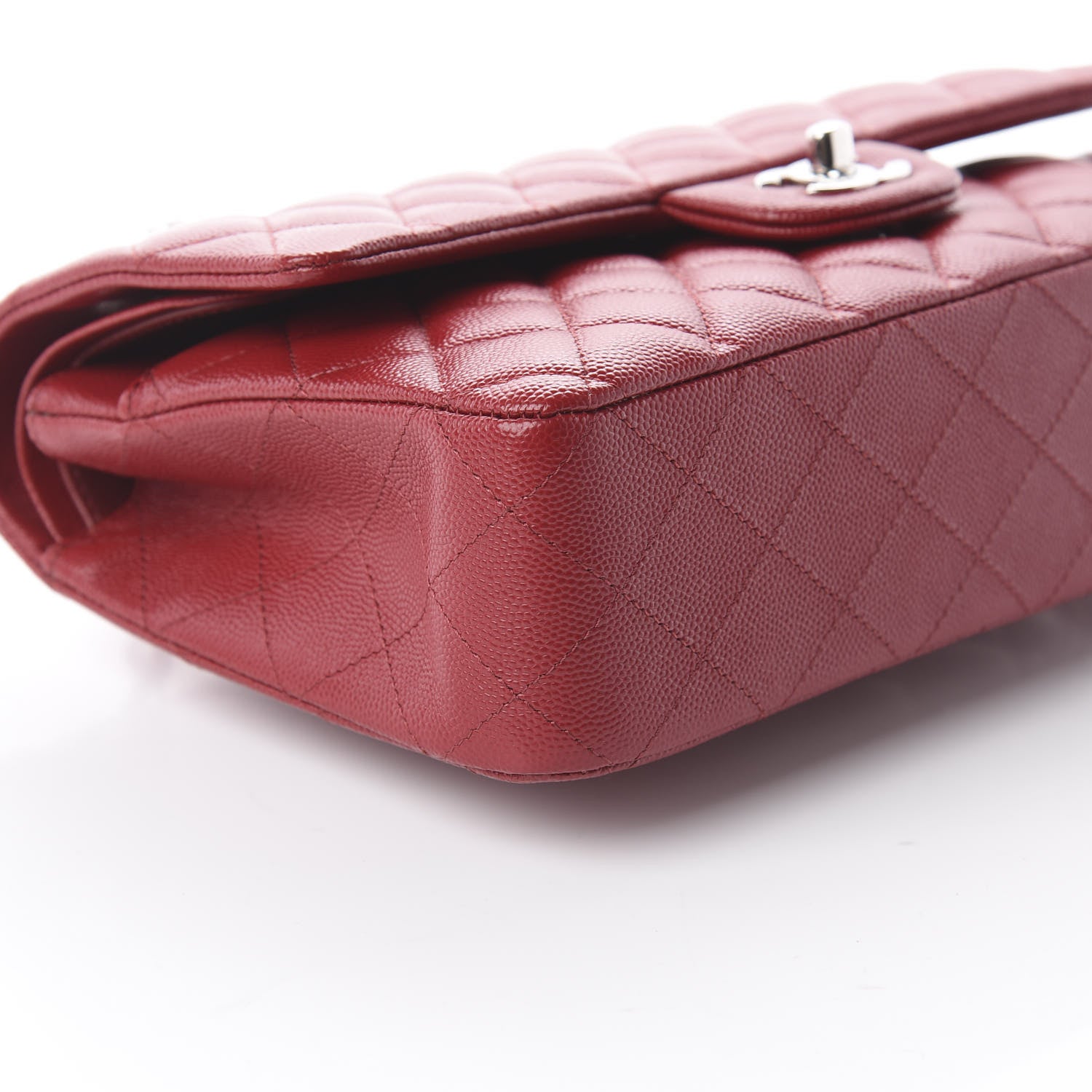Chanel Caviar Quilted Medium Double Flap Red 5 of 14