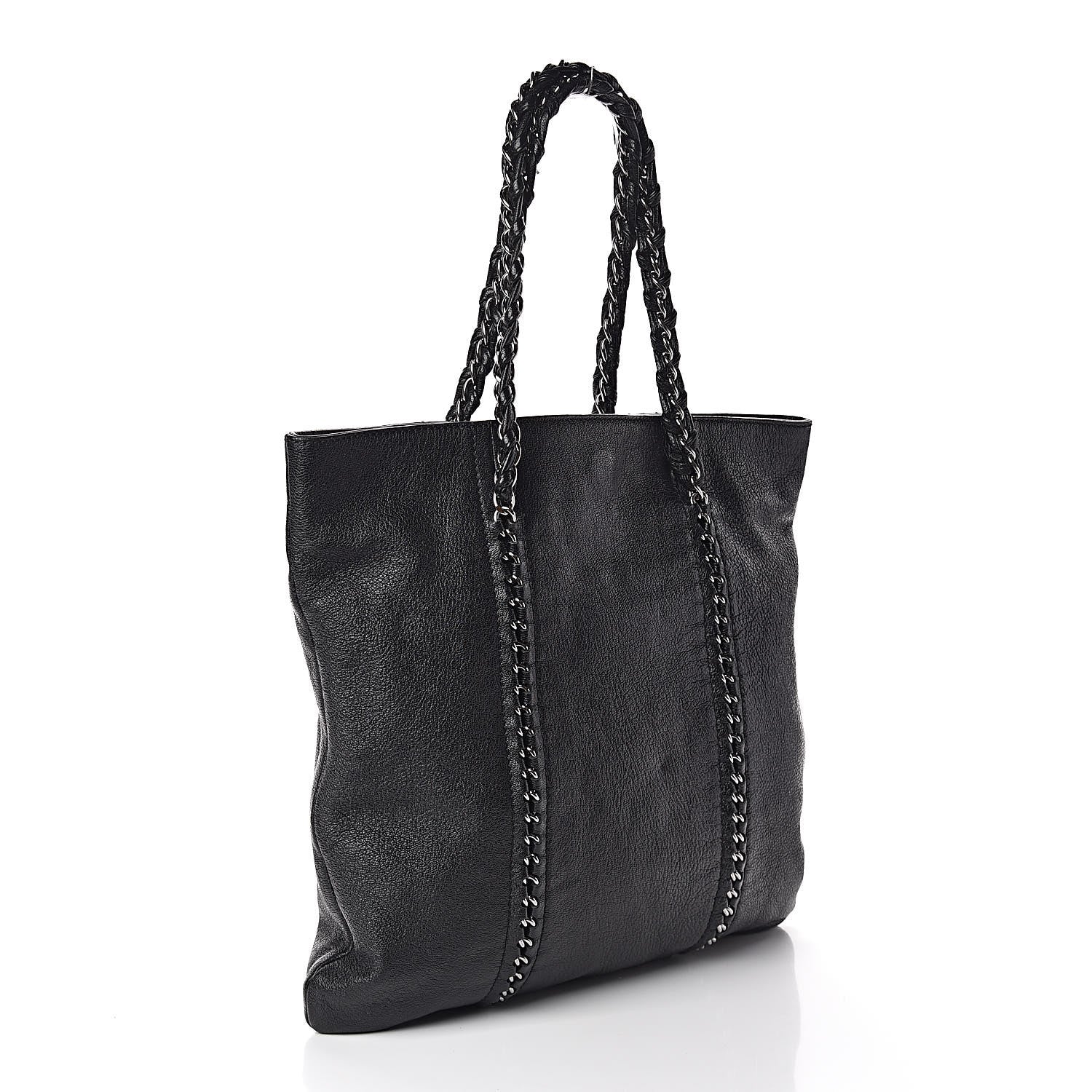 Chanel Deerskin Luxe Ligne North South Tote Black 3 of 10