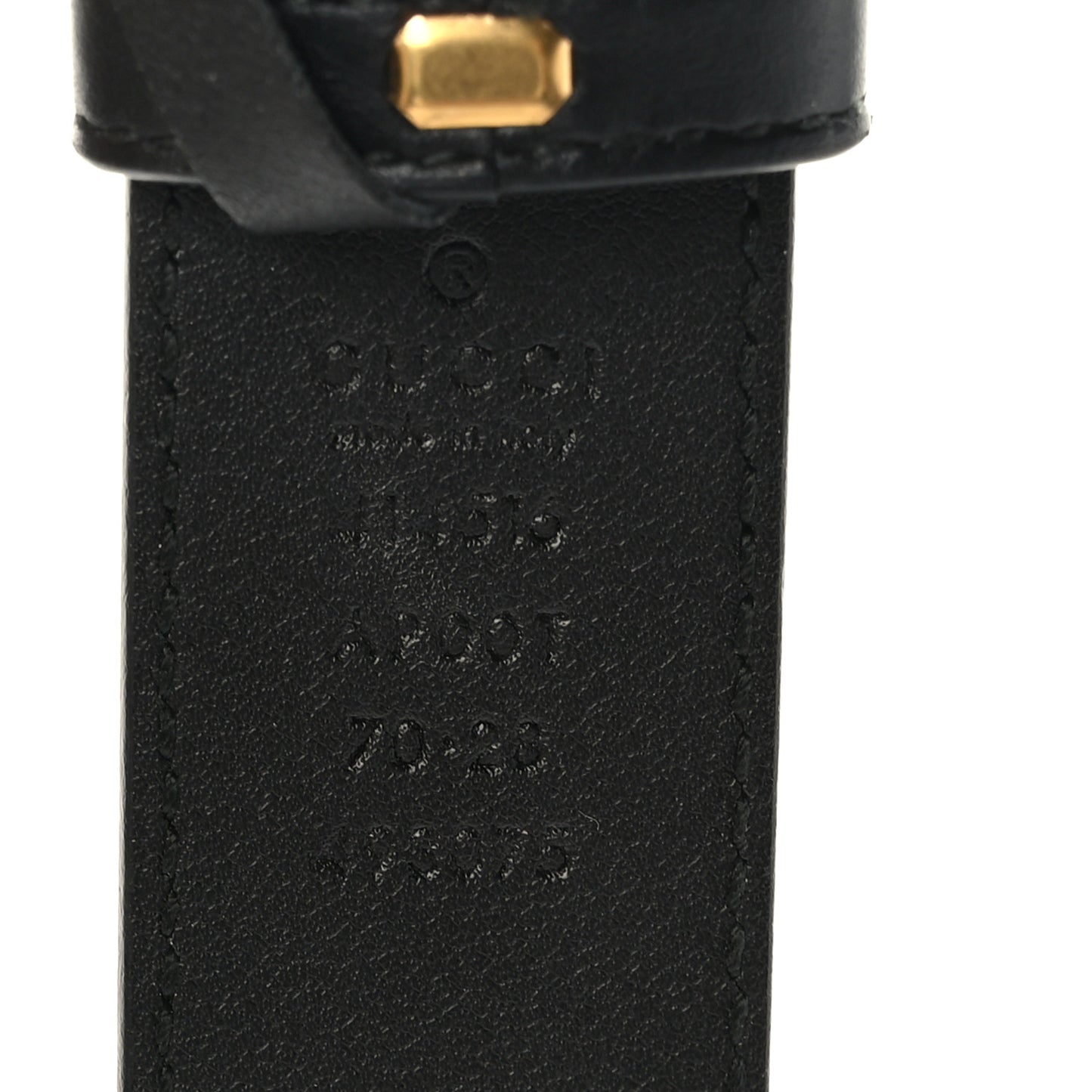 Moon Calfskin Double G 30mm Belt 70 28 Black