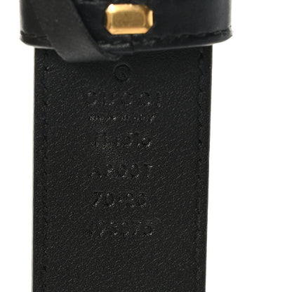 Gucci Moon Calfskin Double G 30mm Belt 70 28 Black 3 of 6