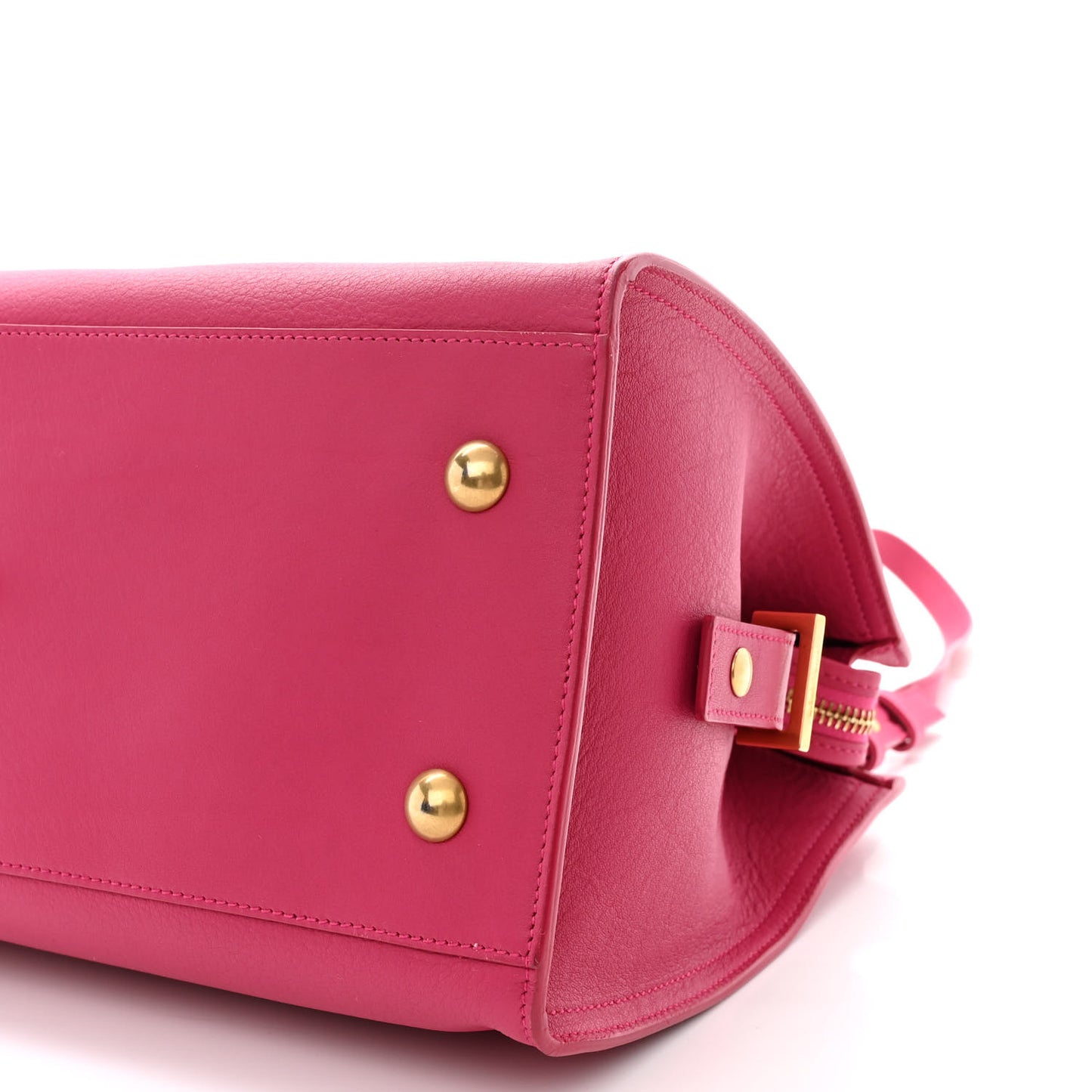 Calfskin Small Classic Y Cabas Fuchsia