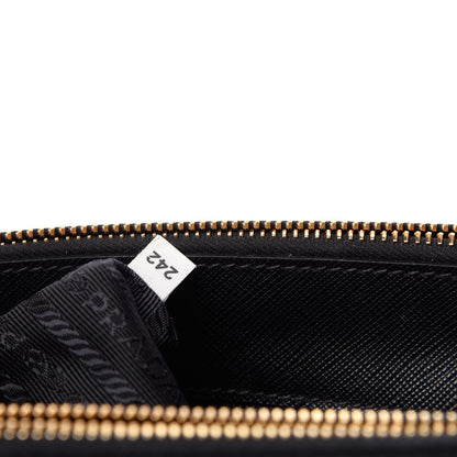Prada Saffiano Small Galleria Double Zip Tote Black 7 of 9