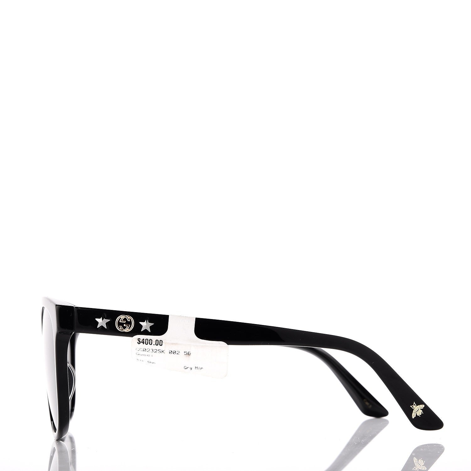 Gucci Acetate Frame Mirrored GG 0232S/K Black 2 of 6