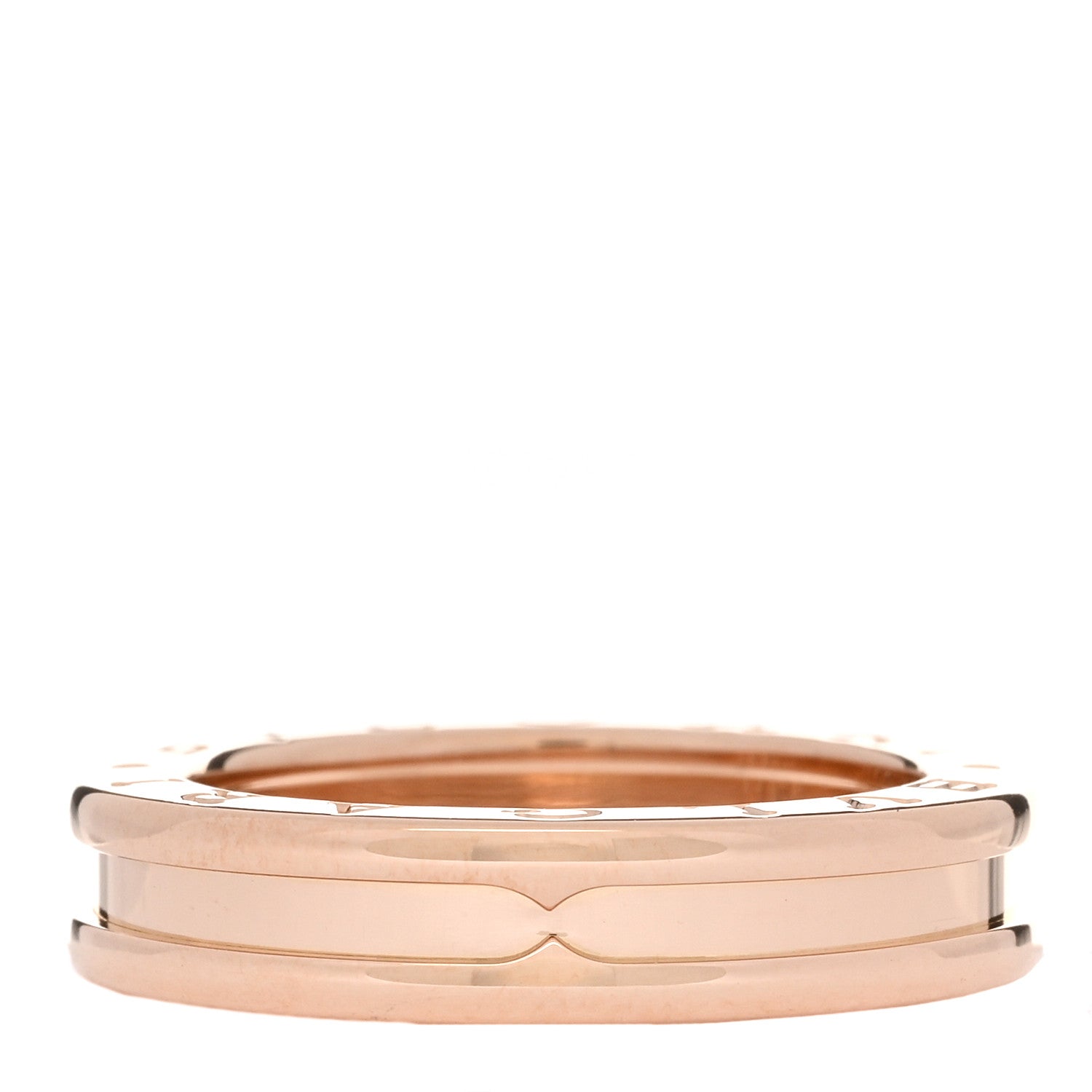 Bulgari 18K Rose Gold B.Zero1 One-Band Ring 53 6.5 1 of 4