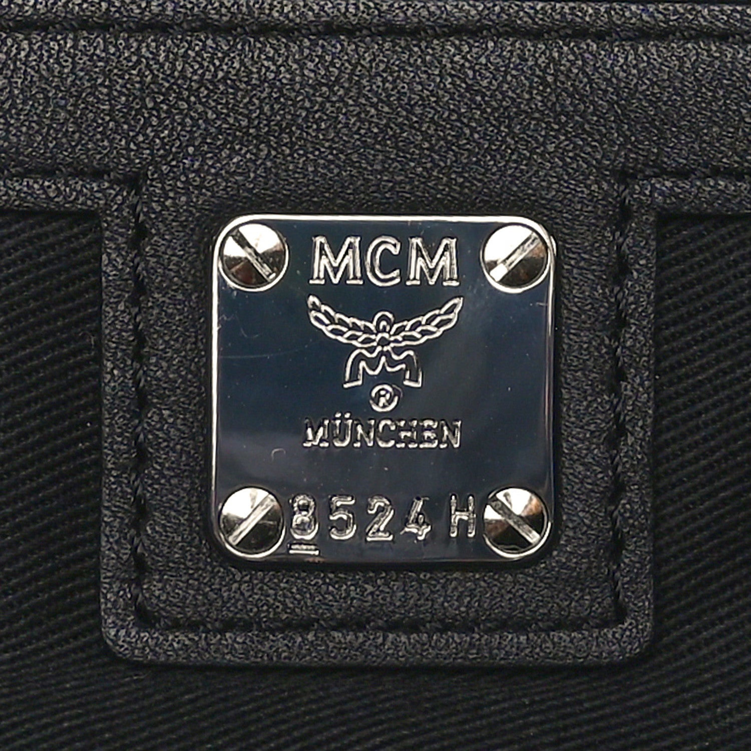 MCM Calfskin Ottomar Monogram Fursten Belt Bag Black 6 of 9