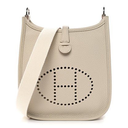 Hermes Taurillon Clemence Amazone Evelyne TPM Craie White 1 of 10