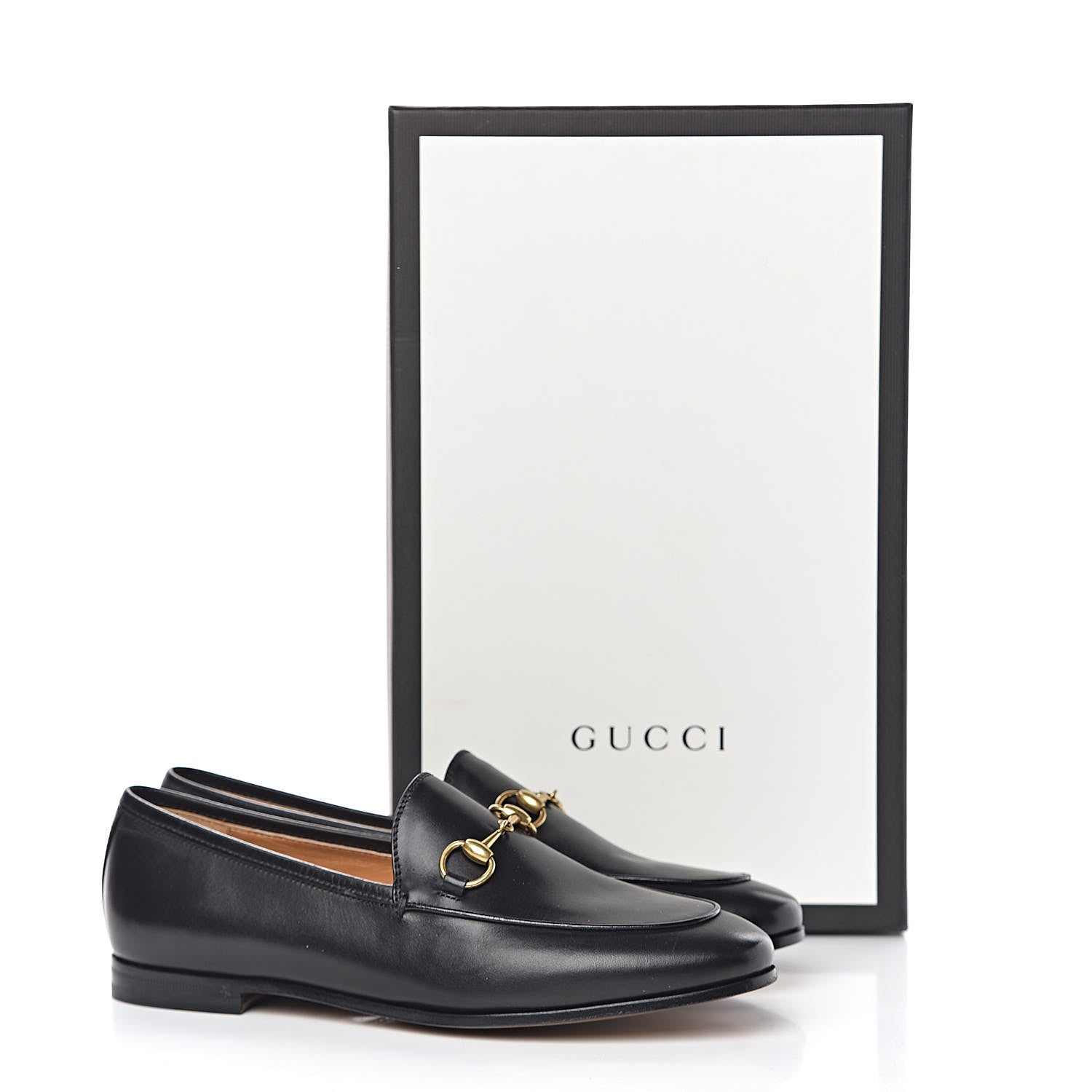 Gucci Calfskin Womens Jordaan Loafers 36 Black 10 of 10