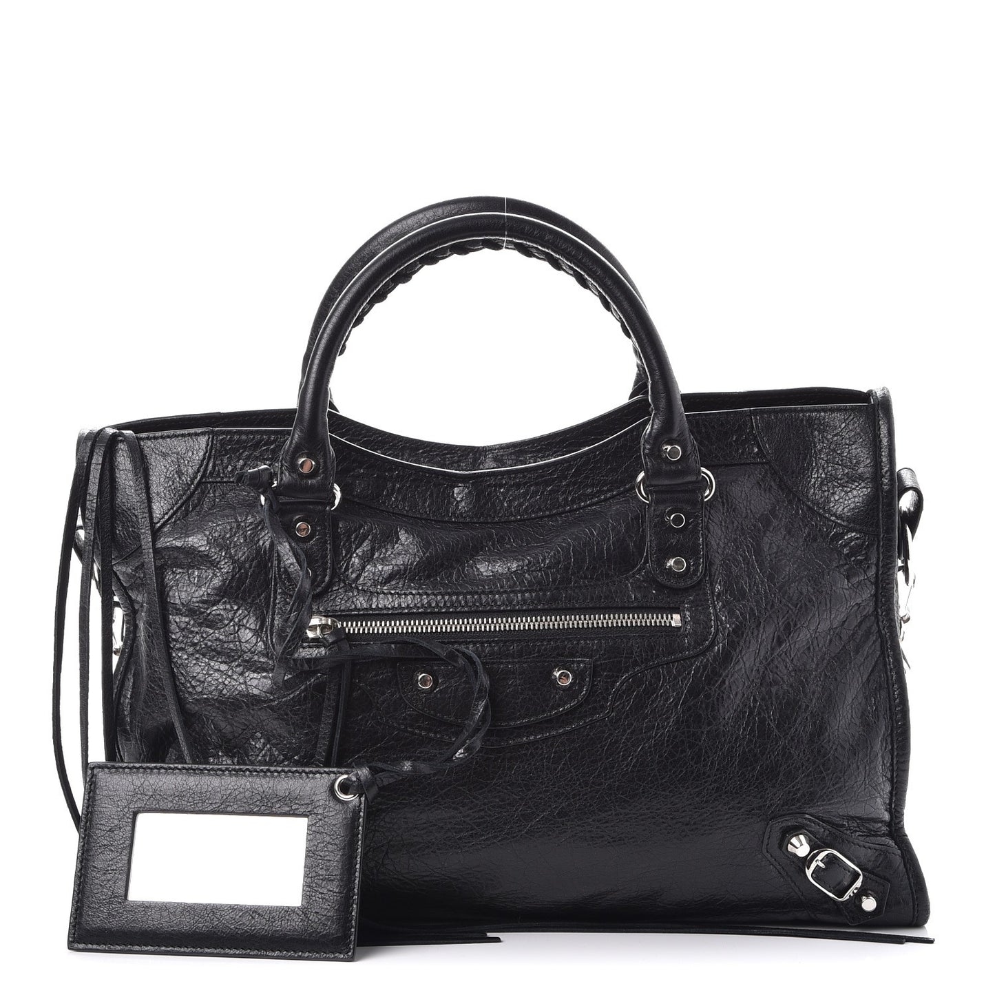Agneau Classic Silver Hardware City Black