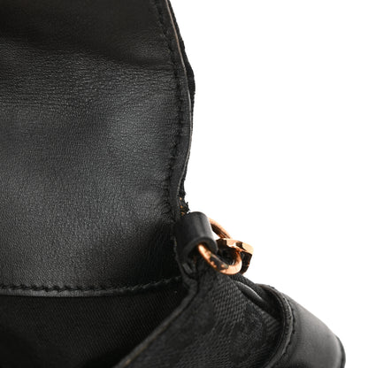 Gucci Monogram Horsebit Web Clutch Black 12 of 13