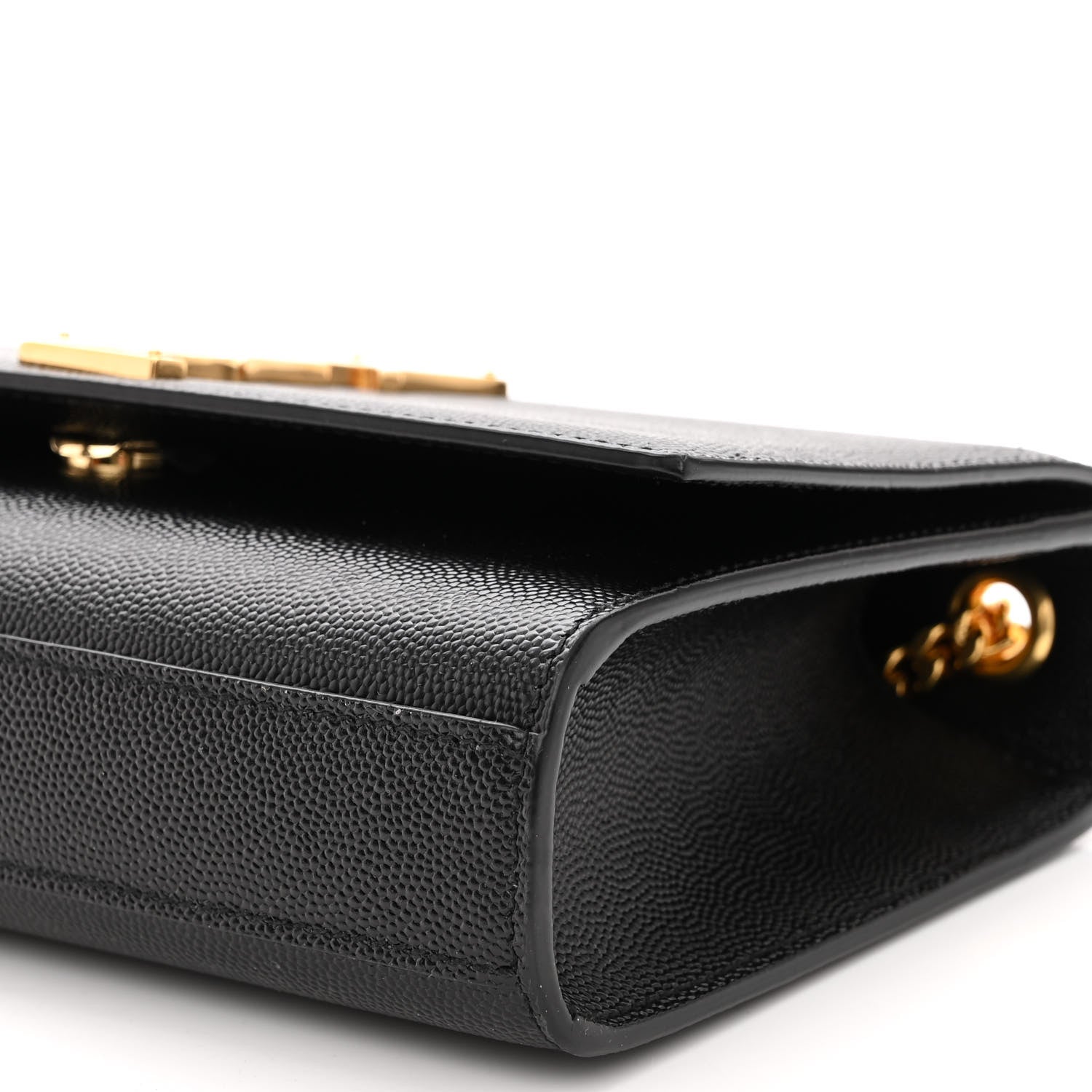 Saint Laurent Grain De Poudre Small Monogram Kate Satchel Black 9 of 9