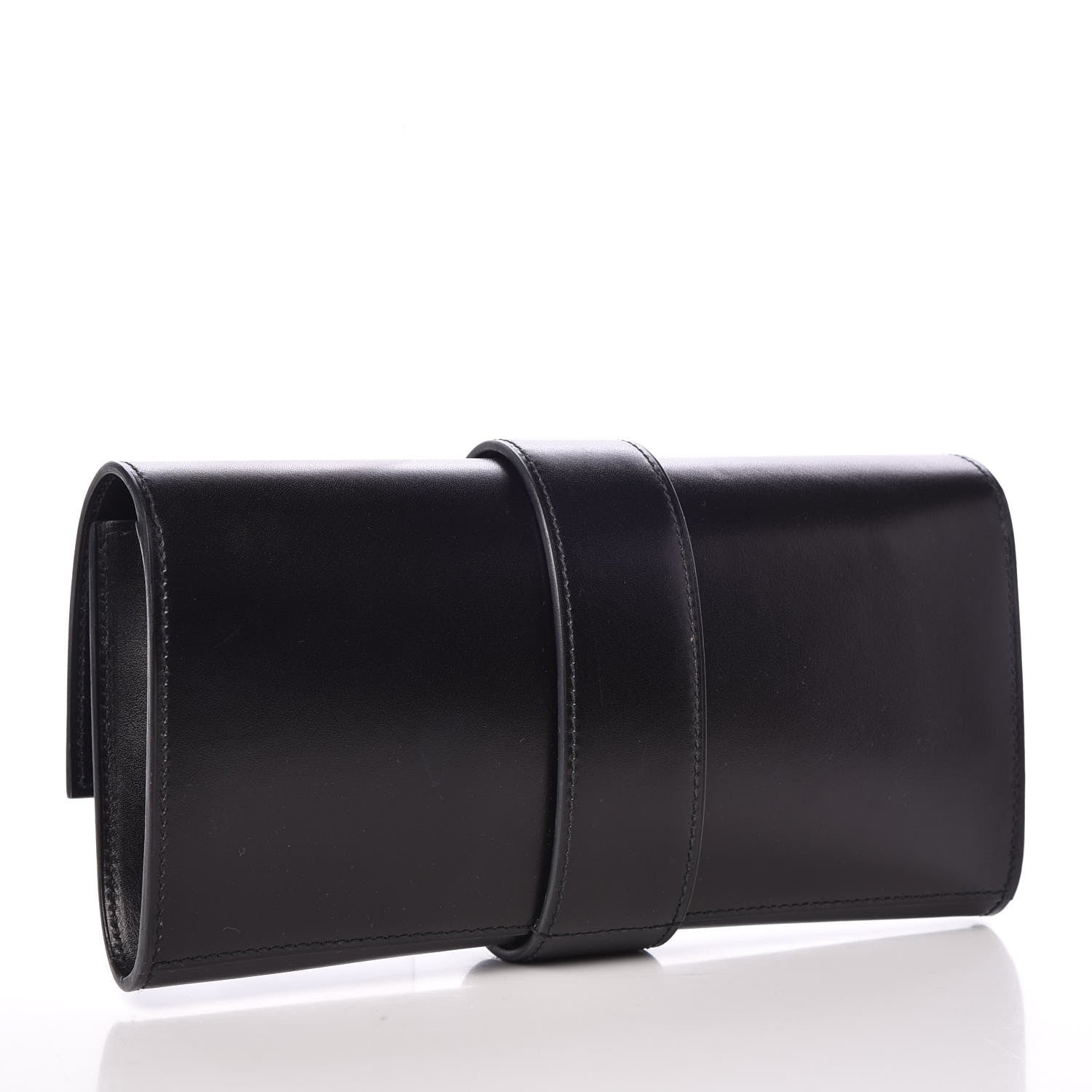 Hermes Tadelakt Medor 23 Clutch Black 4 of 9